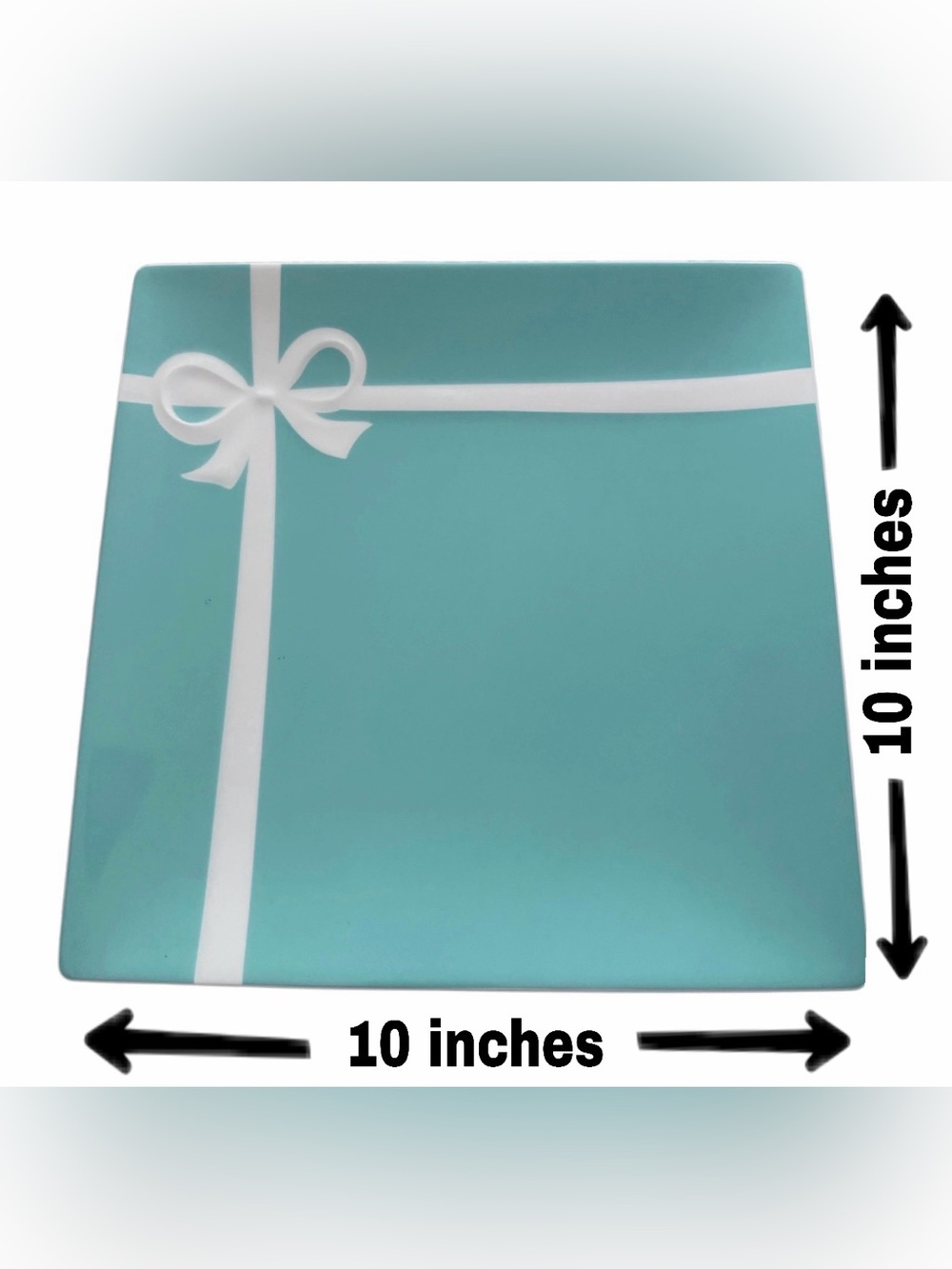 Tiffany & Co. Large Bow plate. Never used.